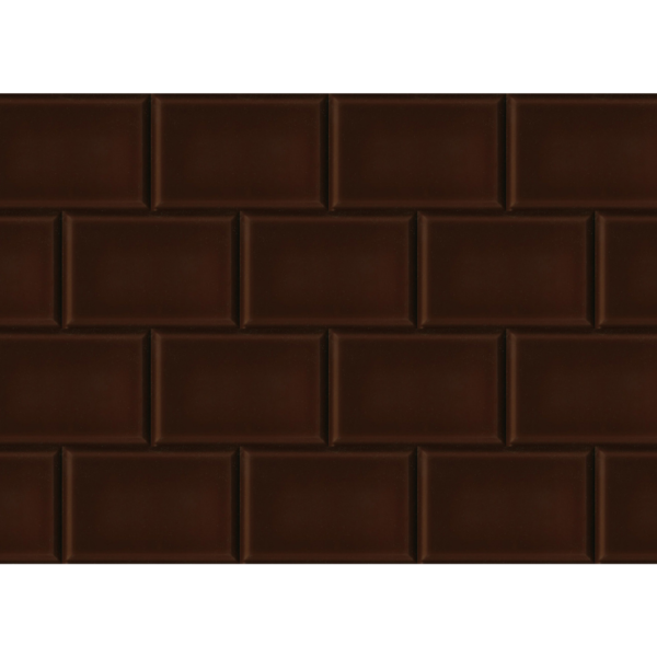 Central Chocolate gloss bevelled edge 120x180