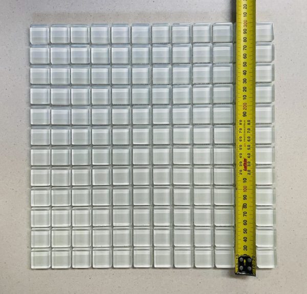 Super White 23 Glass Mosaics 297x297mm - Image 3