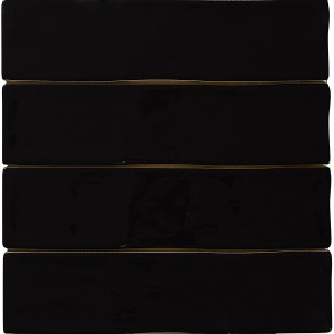 Chicago Black gloss wall non-rectified 75x300