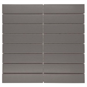 Kit Kat Grey porcelain matte mosaic 295x280