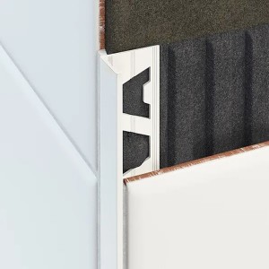 10mm L-Profile White gloss tile trim